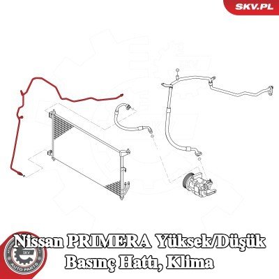 ESEN SKV Yüksek/Düşük Basınç Hattı, klima — Nissan Primera