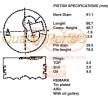 IAP QUALITY PARTS Piston segmanlı piston — 2002 Mitsubishi Pajero / Shogun (3)