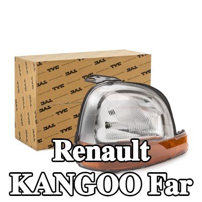 TYC Far Sağ, H4, Lens Rengi (yön göstergesi): Turuncu, elektrik motoru olmadan — Renault Kangoo