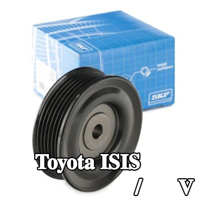 SKF بكرة الانحراف/التوجيه, V-ribbed belt Ø: 81mm — Toyota Isis
