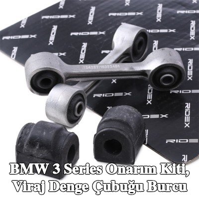 RIDEX Onarım kiti, anti-roll bar burcu Arka Aks her iki taraf, bağlantı çubuğu ile — 1990 BMW 3 Series