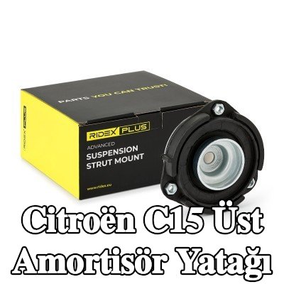 RIDEX PLUS Üst amortisör yatağı Ön Aks, bilyalı rulman ile — Citroën C15