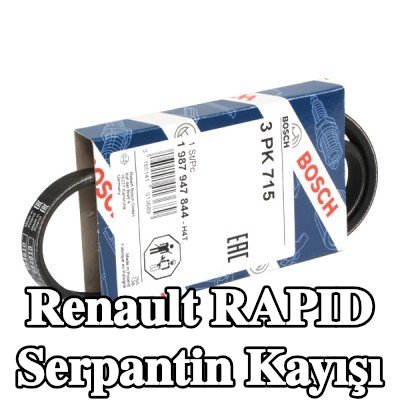 BOSCH Serpantin kayışı 715mm, Number of ribs: 3 — Renault Rapid