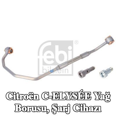FEBI BILSTEIN Yağ Borusu, şarj cihazı — 2016 Citroën C-elysée
