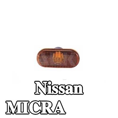 ALKAR مؤشر جانبي أمامي أيمن, برتقالي, بدون حامل لمبة — 2002 Nissan Micra