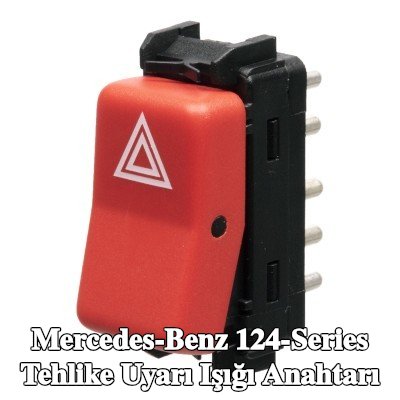 FEBI BILSTEIN Tehlike uyarı ışığı anahtarı — Mercedes-Benz 124-Series