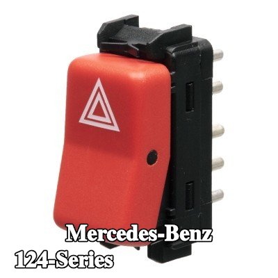 FEBI BILSTEIN مفتاح ضوء التحذير من الخطر — Mercedes-Benz 124-Series