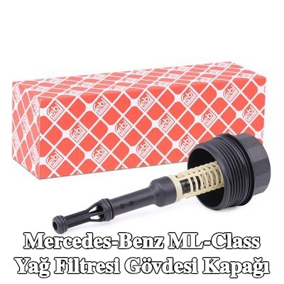 FEBI BILSTEIN Conta halkalı yağ filtresi muhafaza kapağı — Mercedes-Benz ML-Class
