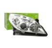 VALEO المصباح الأمامي ORIGINAL PART, يمين, H1, H7, PY21W, W5W, مع محرك لتسوية المصابيح الأمامية, لون المؤشر: شفاف — Opel Vectra (1)