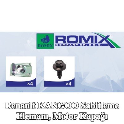 ROMIX Sabitleme Elemanı, motor kapağı — Renault Kangoo