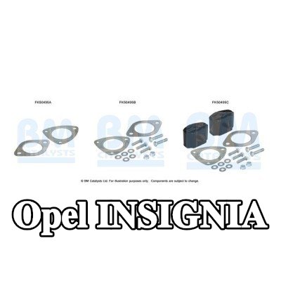 BM CATALYSTS طقم التثبيت، أنبوب العادم — Opel Insignia