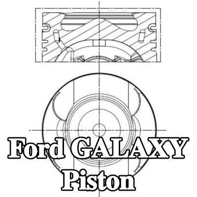 MAHLE Piston segman tutuculu piston — Ford Galaxy