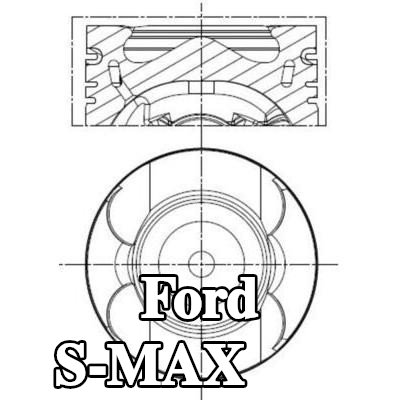 MAHLE مكبس مزود بحامل حلقات المكبس — Ford S-max