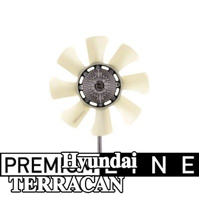 MAHLE مروحة, المبرد 370mm — Hyundai Terracan
