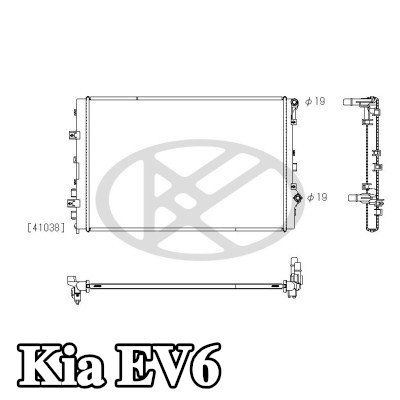KOYORAD مبرد المحرك — Kia Ev6