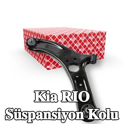 FEBI BILSTEIN Ön Aks Sol Süspansiyon Kolu, Çelik Sac, bilyeli mafsal ile, lastik yastıklı — Kia Rio