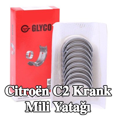 GLYCO Çelik tabanlı alüminyum alaşımlı krank mili yatağı — 2003 Citroën C2