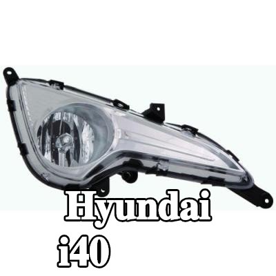 ABAKUS مصباح ضباب يسار, H8, بدون لمبة, بدون حامل لمبة — Hyundai i40