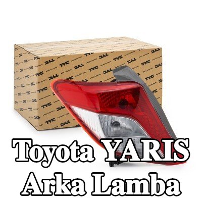TYC Arka lamba Sol, ampul tutuculu — 2016 Toyota Yaris