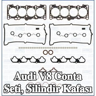 AJUSA Conta seti, silindir kapağı contalı silindir kapağı, valf gövdesi contalı, FIBERMAX — 1990 Audi V8