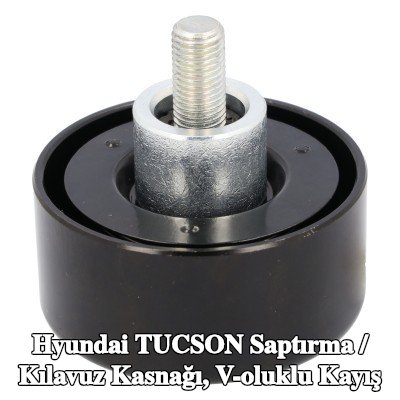 FEBI BILSTEIN Saptırma / kılavuz kasnağı, V-ribbed belt Outer Diameter: 63mm — Hyundai Tucson