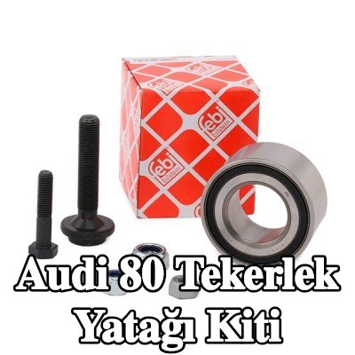 FEBI BILSTEIN Sol ön aks tekerlek yatağı kiti, Ön Aks Sağ, somunlu, tahrik mili cıvatası ile, somunlu — Audi 80
