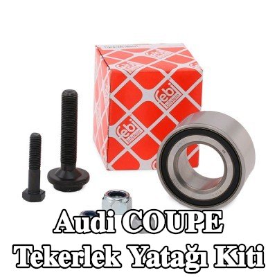 FEBI BILSTEIN Sol ön aks tekerlek yatağı kiti, Ön Aks Sağ, somunlu, tahrik mili cıvatası ile, somunlu — Audi Coupe