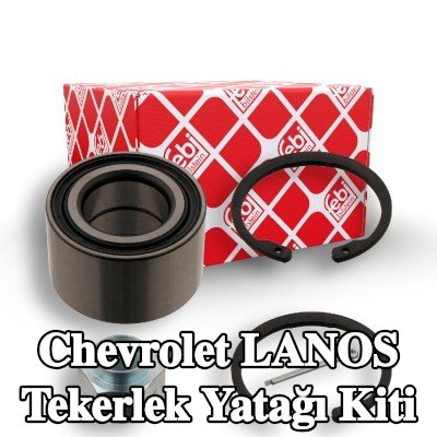 FEBI BILSTEIN Sol ön aks tekerlek yatağı kiti, Ön Aks Sağ, Çatlak Pim ile, aks somunu ile, tutma halkalı — Chevrolet Lanos