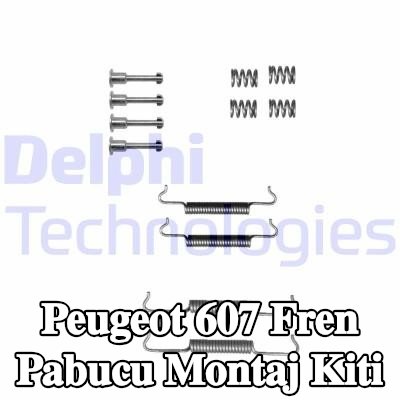 DELPHI Fren pabucu montaj kiti — Peugeot 607