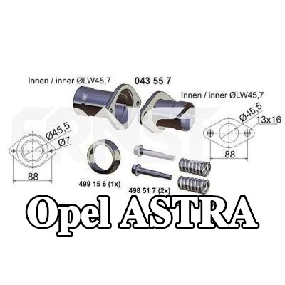 ERNST مجموعة إصلاح, مجموعة أنابيب العادم — Opel Astra