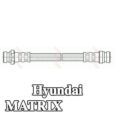 TRW خرطوم الفرامل 330mm — Hyundai Matrix
