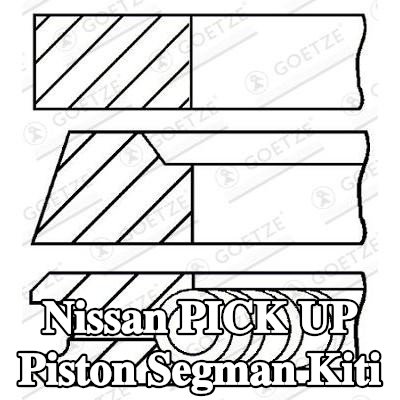GOETZE ENGINE Piston Segman Kiti — 2000 Nissan Pick Up