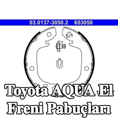 ATE Kolu olmayan el freni balataları — Toyota Aqua