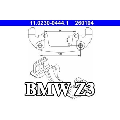 ATE حامل مكابح الفرامل — 1995 BMW Z3