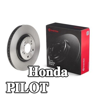 BREMBO قرص مكابح Prime, Outer Diameter: 330mm, مزود بفتحات تهوية داخلية, مطلي, مع مسامير/براغي — Honda Pilot