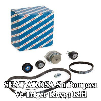BOSCH Su pompası ve triger kayışı kiti Diş Sayısı: 130, Width: 20mm — SEAT Arosa