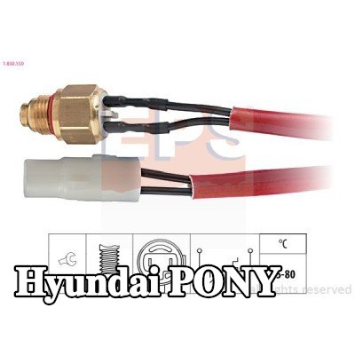 EPS مفتاح درجة الحرارة, مروحة المبرد صنع في إيطاليا - مكافئ للمعدات الأصلية — Hyundai Pony