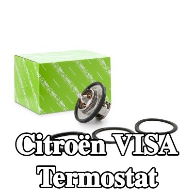 VALEO Termostat 83°C, conta/sızdırmazlık elemanları ile — Citroën Visa