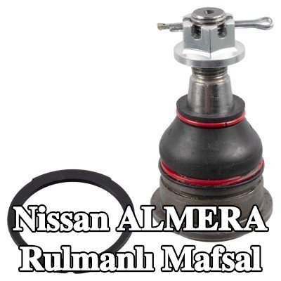 FEBI BILSTEIN Ön Sol Aks Bilyeli Mafsal, Ön Aks Sağ, taç somun ve çatal pimli, tutma halkası — Nissan Almera