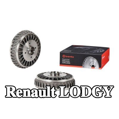 BREMBO أسطوانة الفرامل 228, 6mm, مع مجموعة محامل العجلات — Renault Lodgy