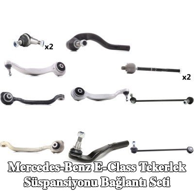 RIDEX Bağlantı seti, tekerlek süspansiyonu Ön Aks Sol, Ön Aks Sağ, aks mafsalı ile birlikte, bilyeli mafsal ile, bağlantı çubuğu ile — 2012 Mercedes-Benz E-Class