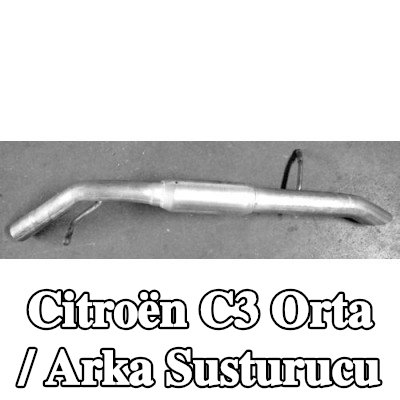 VEGAZ Orta / Arka susturucu — Citroën C3