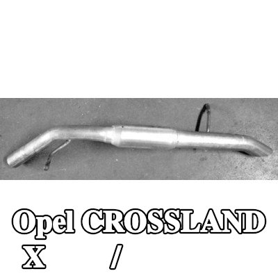 VEGAZ كاتم الصوت الأوسط / النهائي — Opel Crossland X