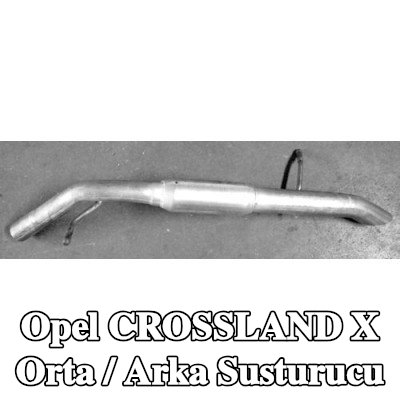 VEGAZ Orta / Arka susturucu — Opel Crossland X
