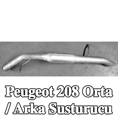 VEGAZ Orta / Arka susturucu — Peugeot 208