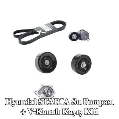 RIDEX Su Pompası + V-Kanalı Kayış Kiti — Hyundai Staria