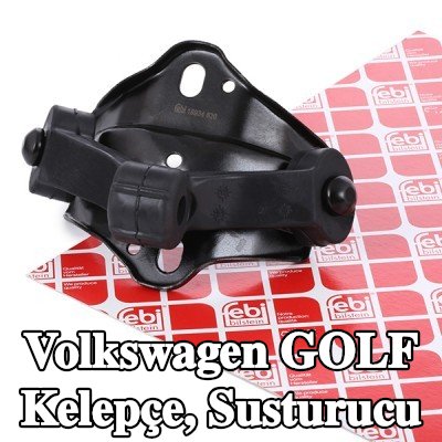 FEBI BILSTEIN Kelepçe, susturucu Arka — 2002 Volkswagen Golf