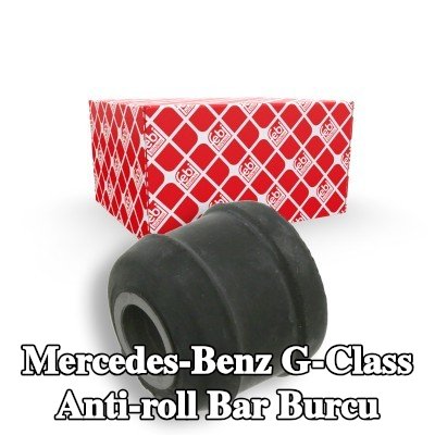 FEBI BILSTEIN Ön aks stabilizatör çubuğu burcu, Arka Aks, 12mm, Elastomer — Mercedes-Benz G-Class