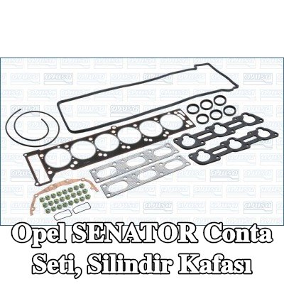 AJUSA Conta seti, silindir kapağı contalı silindir kapağı, valf gövdesi contalı, FIBERMAX — Opel Senator