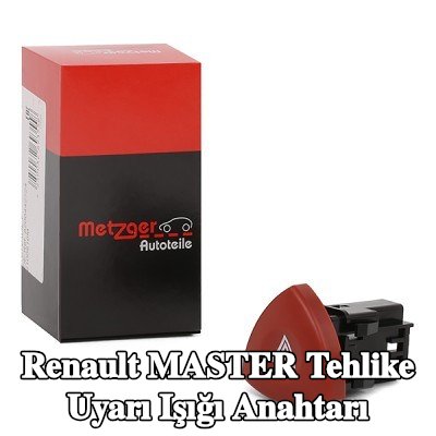 METZGER Tehlike uyarı ışığı anahtarı — 2011 Renault Master
